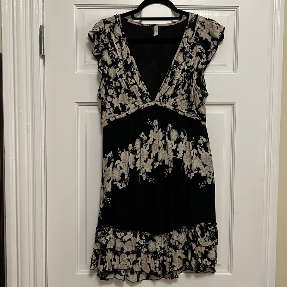 Black and Cream floral FP Dress